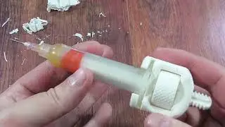 Практика 3Д печати. Выдавливалка флюса. Насадка на шприц на 3Д принтере