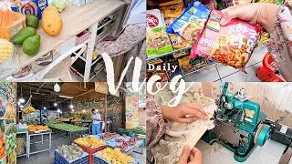 DAILY VLOG‼️ Rutinitas Aku Seharian, Jahit, Belanja Mingguan, Merapihkan Belanjaan #irt #dapur