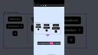 ⚡ How to create button using master component in Figma