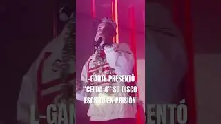 L-Gante publicó su nuevo disco: "Celda 4" escrito e ideado durante sus días en prisión