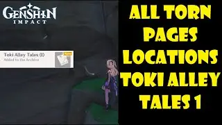 All Torn pages locations inazuma genshin impact toki alley tales 1
