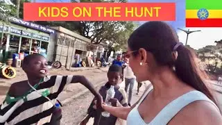 ETHIOPIAN Kids Dangerous Chase for Money 🇪🇹