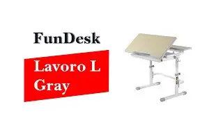 Растущая парта Fundesk Lavoro L Gray