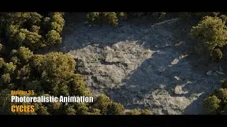 Simple Photorealistic Animation || Blender 3.5 || Cycles || Space ships moving through a forest