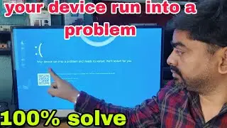 How to FIX : Your PC Ran Into a Problem and Needs to Restart | INACCESSIBLE_BOOT_DEVICE