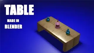 Modeling Center Table In Blender | Speed level Design | Blender Beginner Tutorial