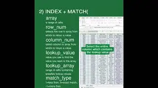 3 must know Excel Lookup functions‼️ 