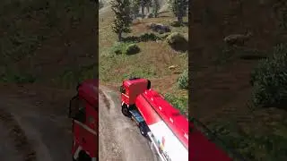 Truk Pertamina Naik Ke Gunung! GTA 5 #shorts