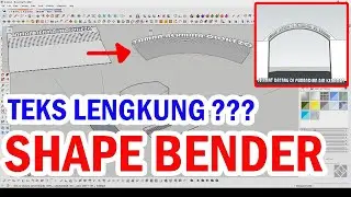 CARA MEMBUAT TEKS LENGKUNG MENGGUNAKAN PLUGIN SHAPE BENDER