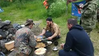 Плов на острове в казане - это что-то особенное! Часть 2