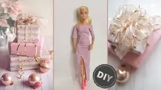 DIY Doll Dress. How To Make Trendy Barbie Clothes - Party Dress