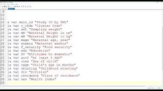 How to define variable label in Stata: Session-5