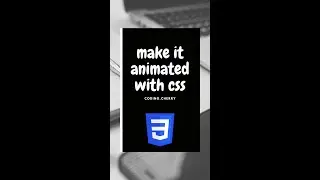 Make it animated with Css / how to add hover effect in css / creating a animated button 