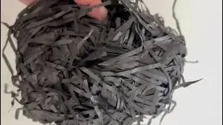 Бумажный наполнитель для подарка, чёрный