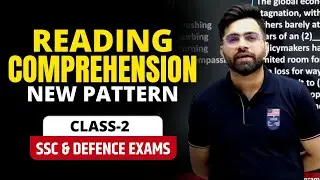 (Set-2) Reading Comprehension | English For SSC CGL, CHSL, CPO, STENO, NDA, CDS | Tarun Grover