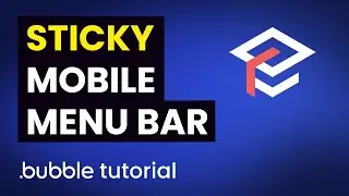 Sticky Mobile Menu Bar - Bubble Tutorial