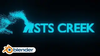 Blender 3.6 - Text Particles tutorial #blendertutorial #blenderanimation