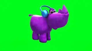 Rhino Green Screen Animation (HD)