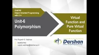 6.04 Virtual Function and Pure Virtual Function in C++