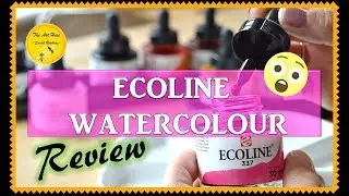 😊ECOLINE watercolour Inks/ liquid watercolours by ROYAL TALENS- art product REVIEW ( New for 2108)