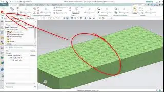 NX CAE Приложение нагрузок, действующих на часть грани и на ребро