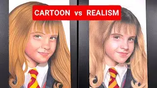 Drawing Hermione Granger CARTOON vs REALISM