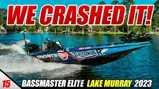 We CRASHED It! $3k GONE... - 2023 Bassmaster Elite Lake Murray (Practice) - UFB S3 E15