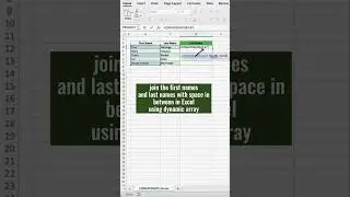 CONCAT function with Dynamic Arrays #shorts
