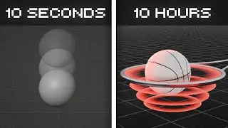 Animating a Ball in 10 Seconds Vs 10 Hours, in 3D