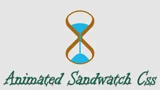 Animated sandwatch loader css | css loading animation | cool css effects