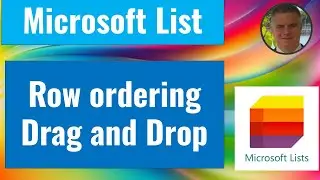 Microsoft List : Row reorder  - Drag and Drop items in List