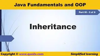 Java Fundamentals and OOP Part III (3 of 9) Inheritance