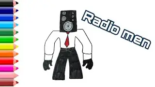 RADIO MAN. How to draw radio man