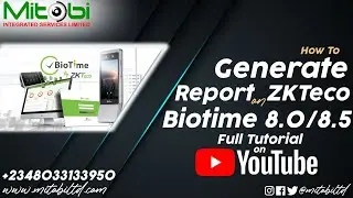 How to Generate Attendance Report On Biotime 8.5 | ZKTeco Time & Attendance Machine