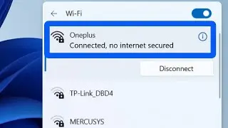 How To Fix No Internet, Secured Error Windows 11 - Internet Connected But No Internet Access Problem