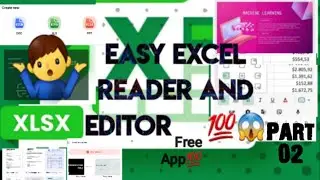 Easy Excel Editor App (part 02)💯% free app in phone 😱🤔