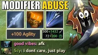From Melee to Range Hero: +200 Agility One Shot Nyx [Attack Modifier Abuse] Dota 2 Ability Draft