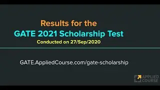 Results of GATE CS 2021 Scholarship Test conducted on 27/Sept/2020
