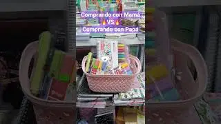 Comprando con Mamá VS Papá  🔥🔥🔥🔥 