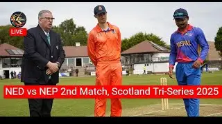 🔴Live: Nepal vs Netherlands | 2nd Match | Live Cricket Score & Commentary