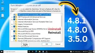 How to Fix Net Framework 4.8 Issues on Windows 11/10 - Reinstall Net Framework 4.8 (3.5)