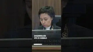 Бишимбаев: Это я снимал 