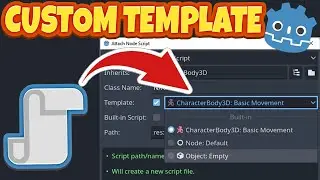 Create Your Own Scripts Templates In 1 minute || Godot 4.3+ Tutorial