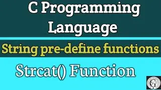 strcat() function in C | 