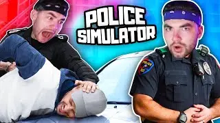 KingWoolz Plays POLICE SIMULATOR for the FIRST TIME!! (Part 1)