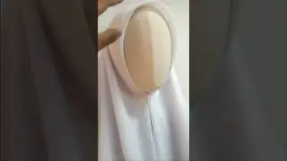 Kerudung Paris Segiempat Jilbab Sekolah SMP - Putih