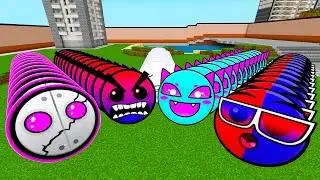Lobotomy Nextbots V3 Update | Geometry Dash Difficulty Faces | MCPE