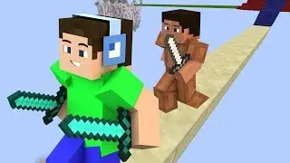 MINECRAFT BEDWARS ! Green VS Yellow