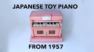 Japanese Toy Piano from 1957 has electric bells inside!