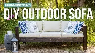 How to Make a DIY Outdoor Sofa | Vlogust Day 21 | The DIY Mommy